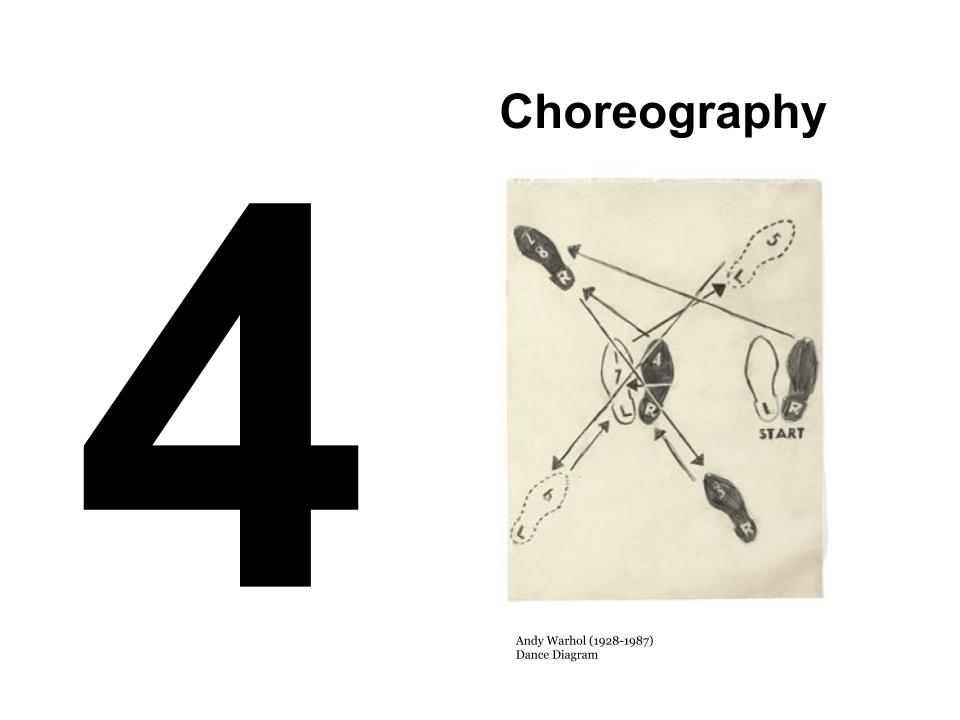 4. Choreography - illustration of dance steps.